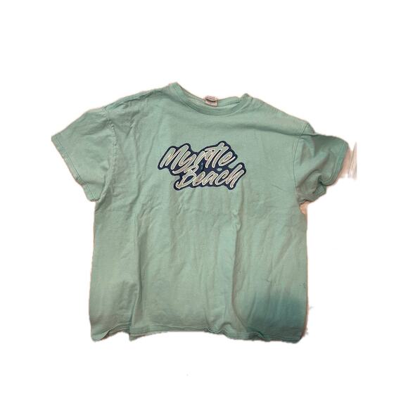 Delta Pro Weight Myrtle Beach Teal T-Shirt Mens XL - Picture 1 of 3